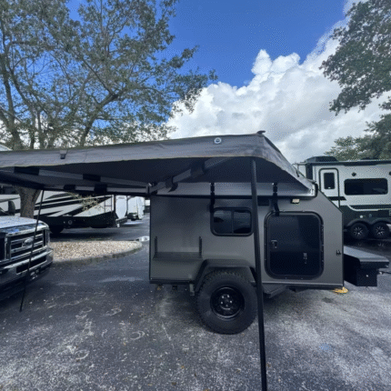 Tiny Off-Road Mobile Home Motorhome Travel Trailer for Outdoor Camping Convenient and Elegantly Designed for Outdoor Adventures