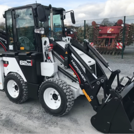 Construction Machinery Hidromek 62 articulated backhoe loader supplied with Kubota diesel engine and compact design
